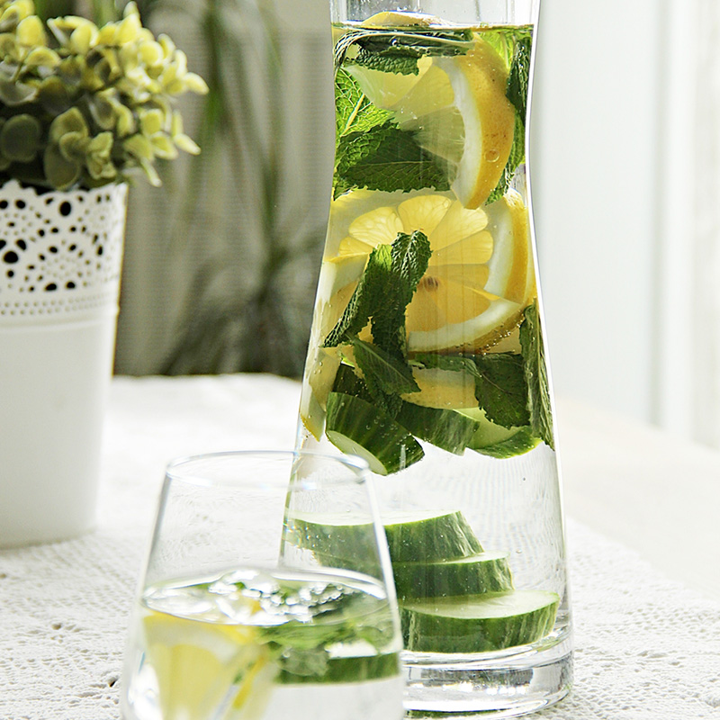 Mineral Water with Mint, Cucumber and Lemon