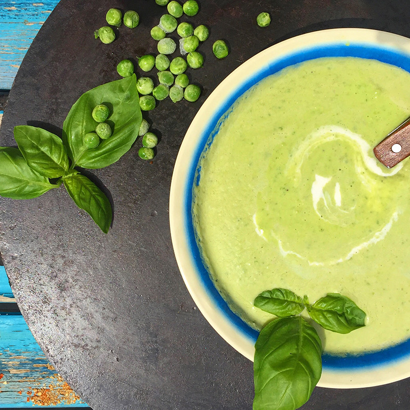 Creamy Green Peas Soup