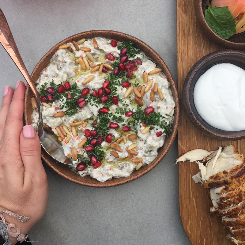 Mutabal (Aubergines with Tahini)