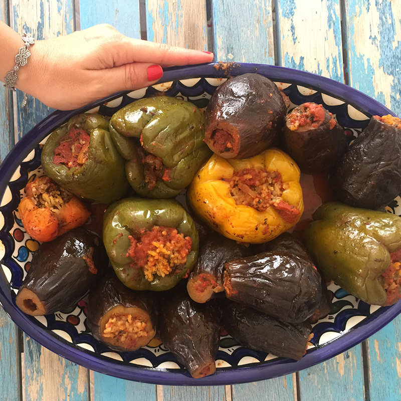 Stuffed Vegetables with rice and meat (Mahashi)