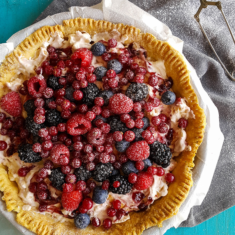 Meringue Berry Tart