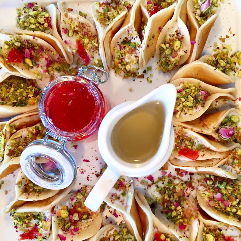 Qatayef with Homemade Cream