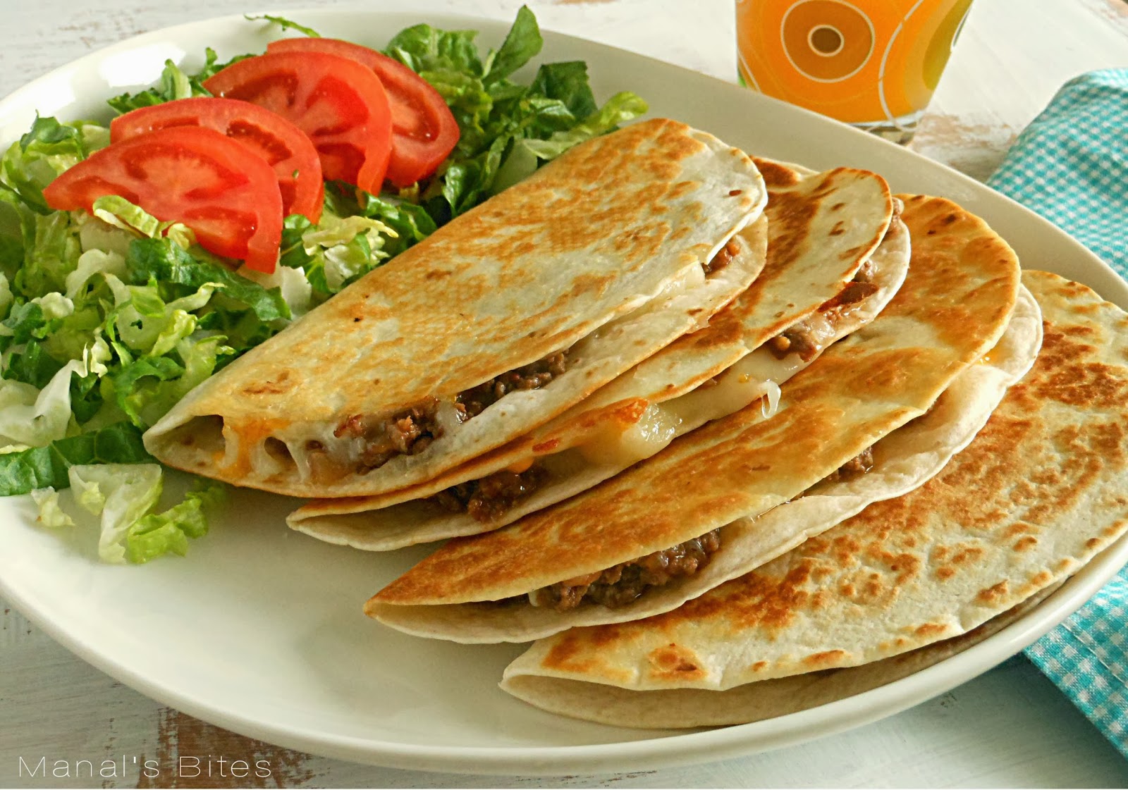 Cheese Burger Quesadillas