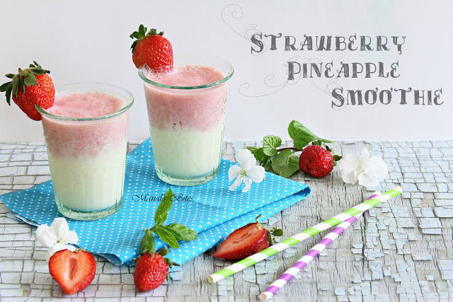 Strawberry pineapple smoothie