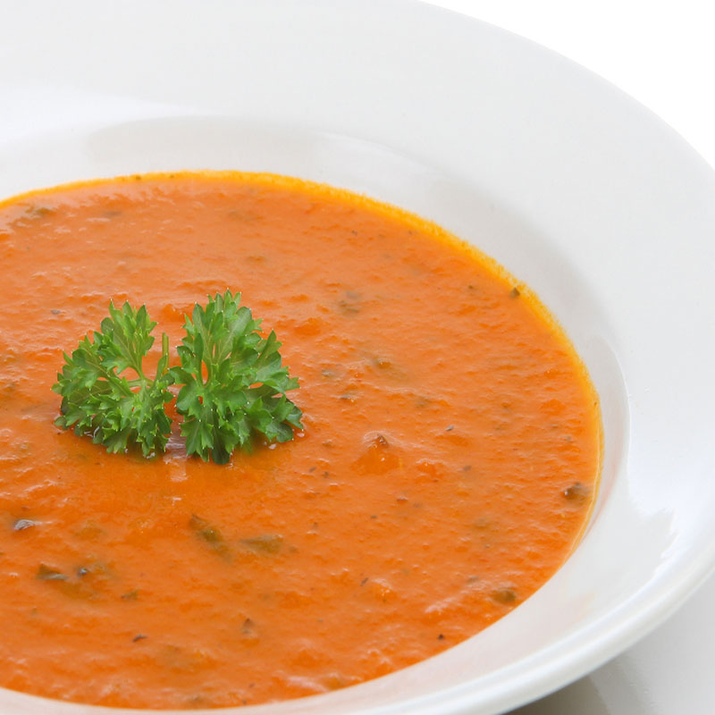 How can we cook tomato soup with basil ?