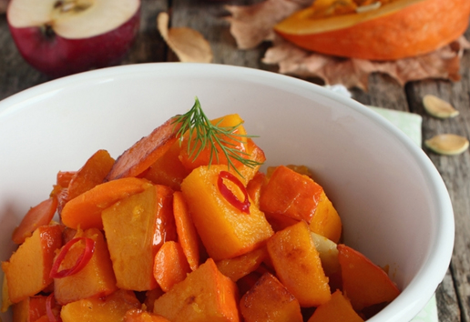 Roasted Apples and Carrots