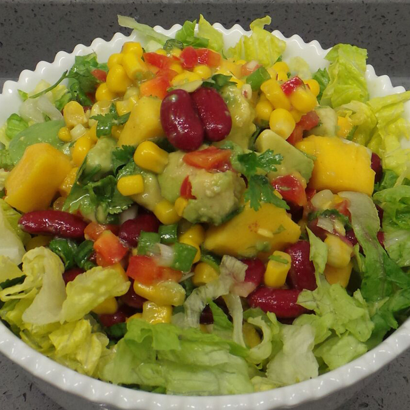 Red Beans, Avocado and Mango Salad