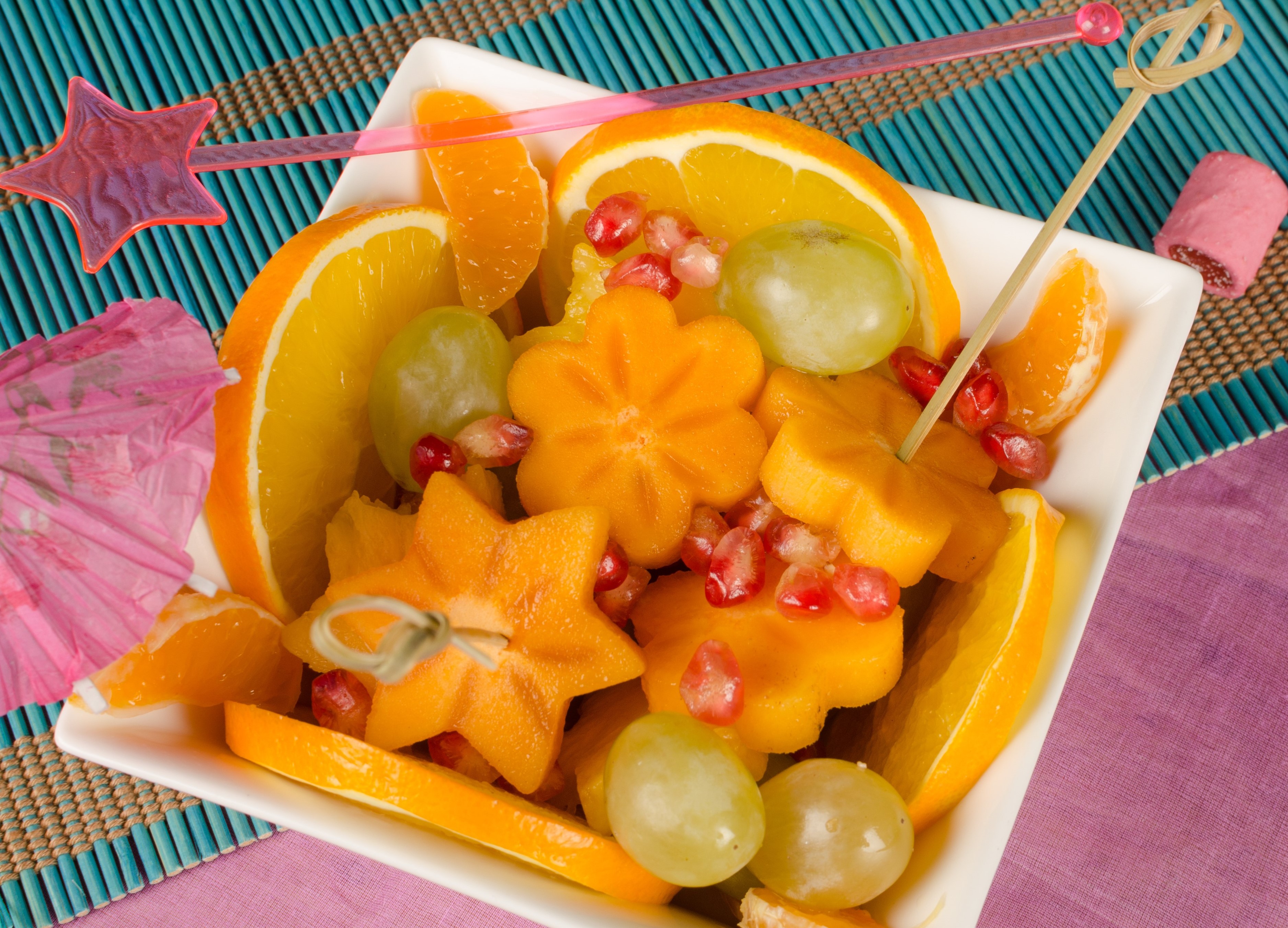 Rainbow fruit salad