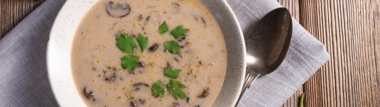 Cream of mushroom soup