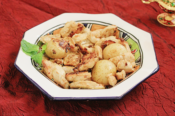 طريقة عمل صينية الدجاج والبطاطا السورية