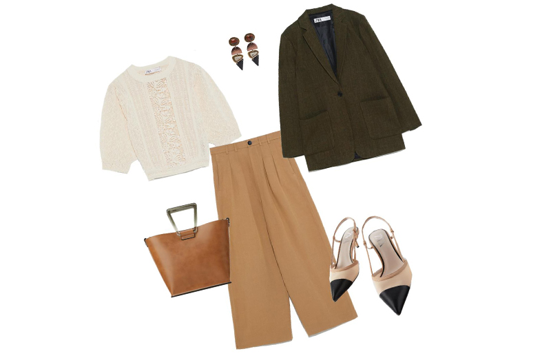 5 ways to wear beige trousers for work