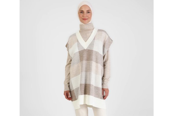 كنزة شتوية طويلة