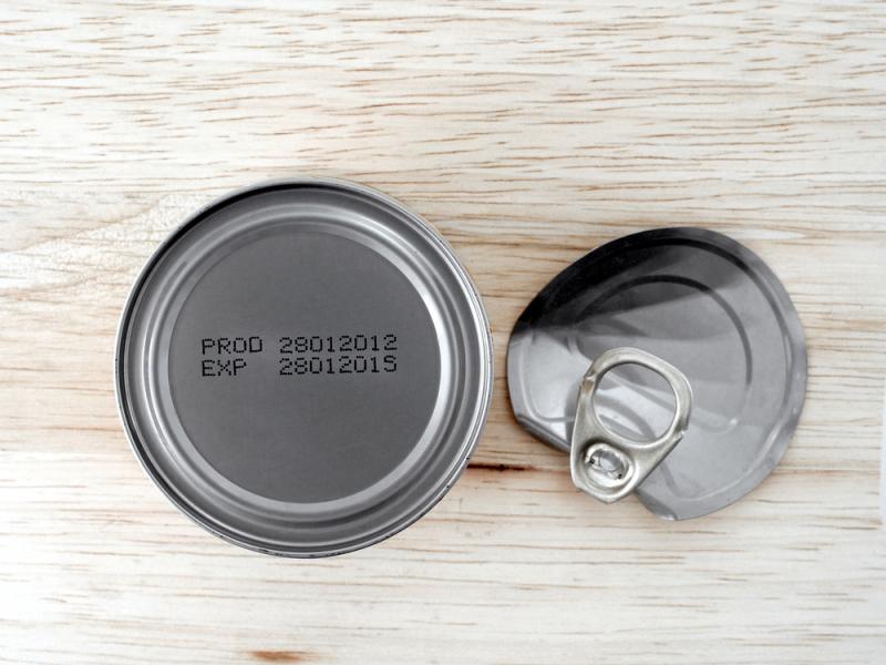 canned good with an expiry date 
