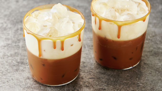 Salted caramel Russian mocktails