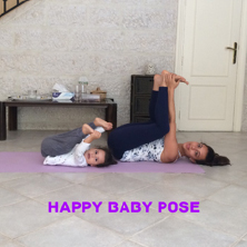 Happy Baby Pose yoga position 